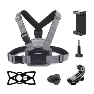 XD-003 Chest Strap Mount Front Rear Holder for  GoPro Hero11 Black / HERO10 Black / HERO9 Black / HERO8 Black / HERO7 /6 /5 /5 S