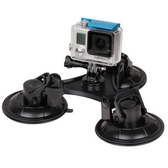 XM70-B Triangle Direction Suction Cup Mount with Hexagonal Screwdriver for GoPro Hero12 Black / Hero11 /10 /9 /8 /7 /6 /5, Insta