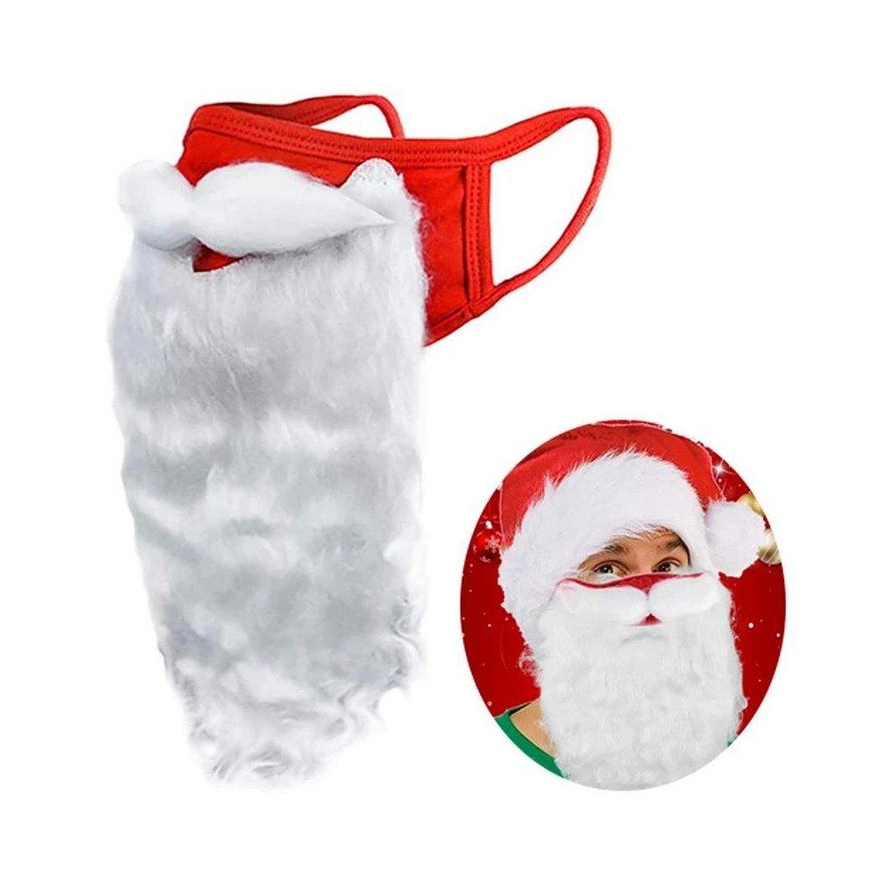 Santa Claus Beard Dustproof Cotton Mask Christmas Funny Dress Up Ornaments