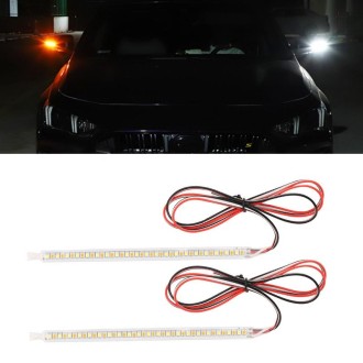 Car Rearview Mirror Decoration LED Streamer Turn Signal, Length： 19cm A Pair