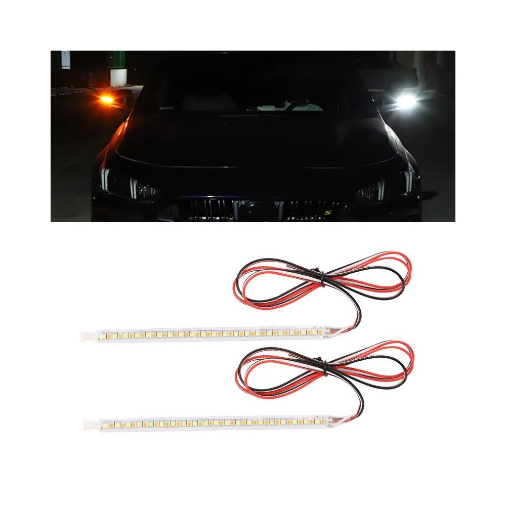 Car Rearview Mirror Decoration LED Streamer Turn Signal, Length： 19cm A Pair