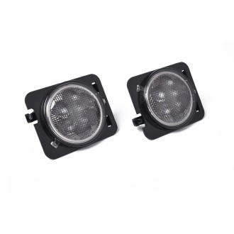 A1370 1 Pair For Jeep Wrangler JK 2007-2017 Front LED Turn Signal Light Fender Side Light