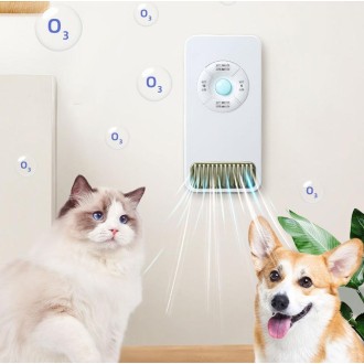 DC 5V Pet Odor Purifier Ozone Sterilization Air Purifier, Model: White Rechargeable Sensing Version