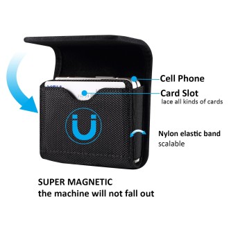 Universal Card Slot Folding Mobile Phone Case(Black)