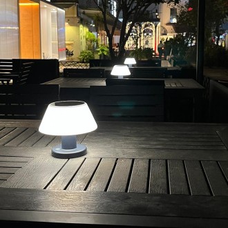 Outdoor Bar Dining Bar Atmosphere Solar Night Light Desktop Table Lamp