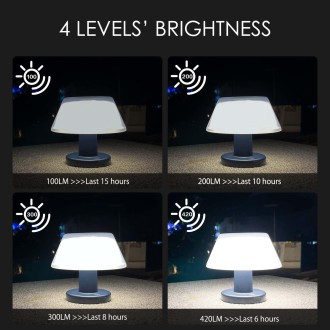 Outdoor Bar Dining Bar Atmosphere Solar Night Light Desktop Table Lamp