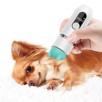 USB Portable Pet Massager Waterproof With Display Screen(White)