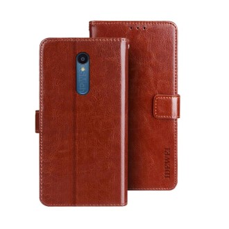 For Sharp Rouvo V idewei Crazy Horse Texture Leather Phone Case with Holder(Brown)