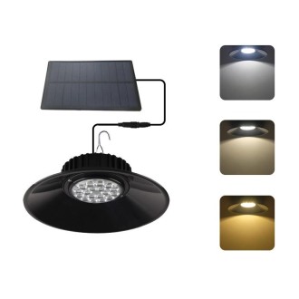 Solar High Bay Light Outdoor Intelligent Remote Control Garden Lighting Chandelier, Specification:  TS-S4401