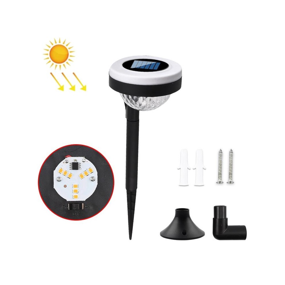 Outdoor Solar LED Dual Light Source Ground Plug Light, Model: JG04804 Flame