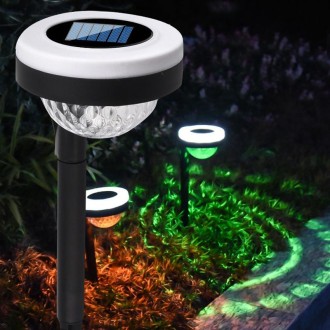 Outdoor Solar LED Dual Light Source Ground Plug Light, Model: JG04804 Flame