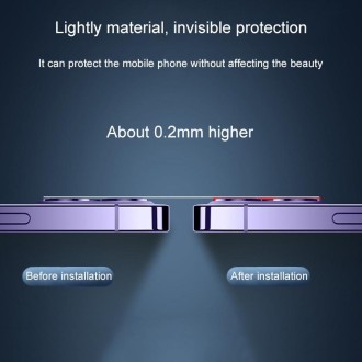 For iPhone 15 Pro / 15 Pro Max 50pcs Tempered Glass Back Camera Film