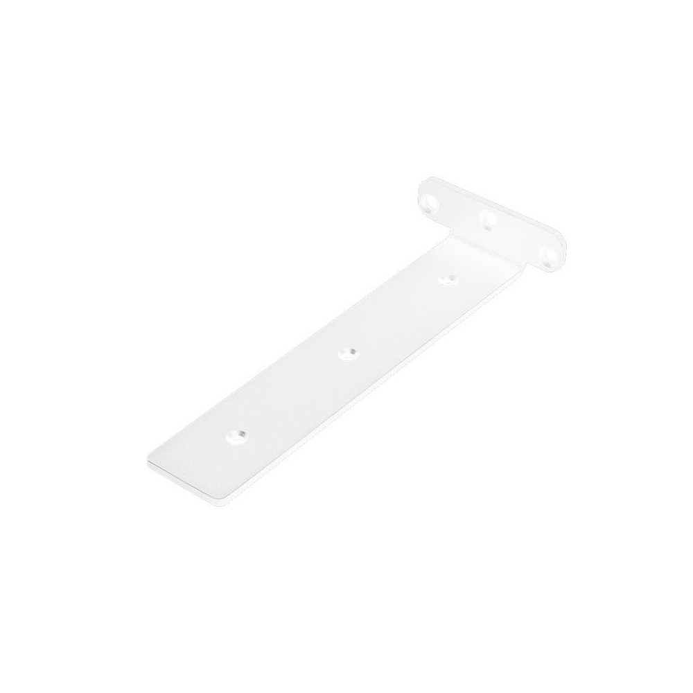 5mm Thick Triangular Bracket Bookshelf Partition Plate, Style: 250mm White