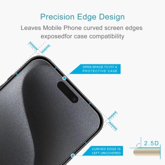 For iPhone 15 Plus / 15 Pro Max 0.26mm 9H 2.5D Tempered Glass Film