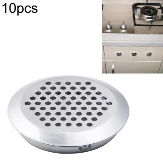 10pcs Bevel Surface 25mm Cabinet Round Air Vent Stainless Steel Louvered Grille Cover Vents with Little Holes