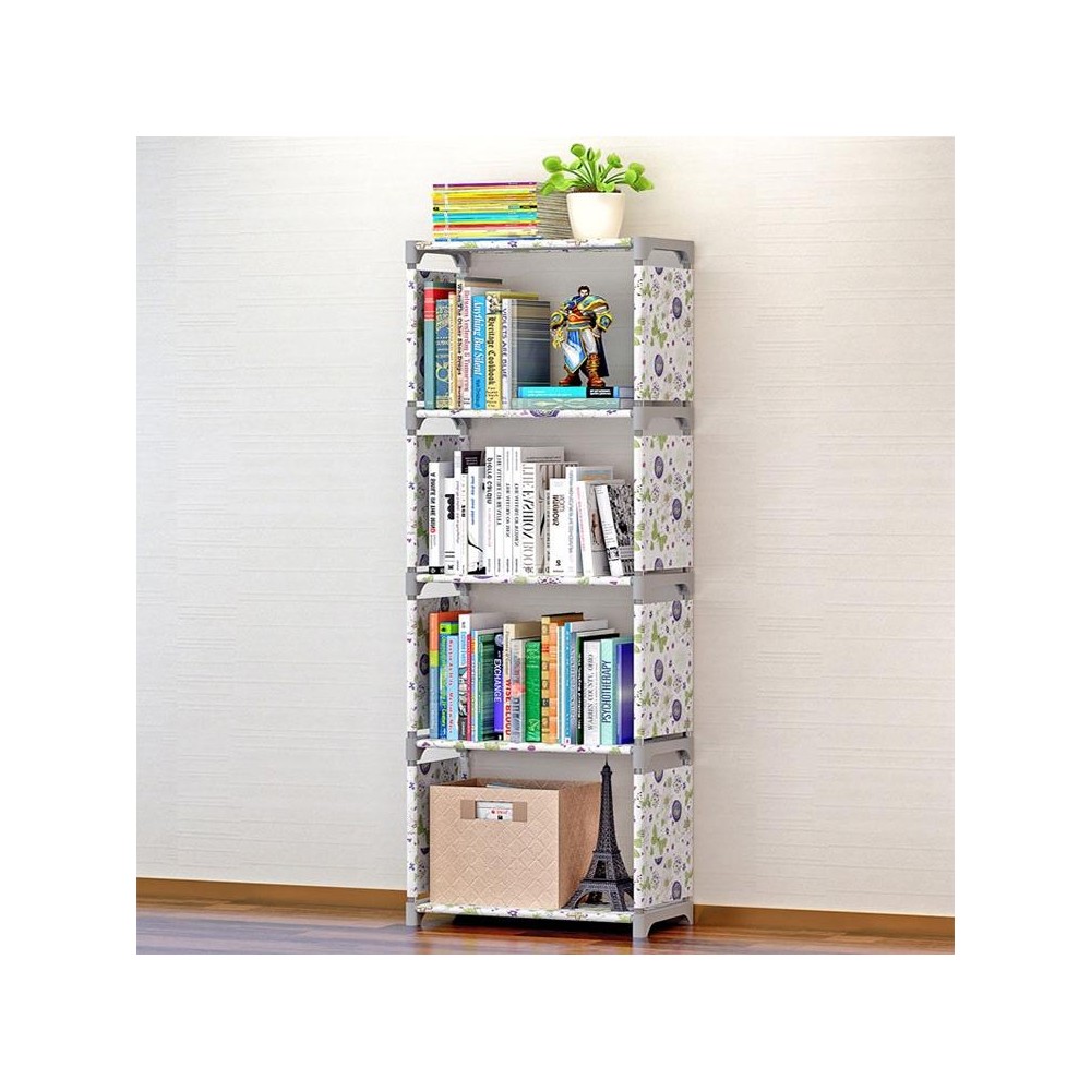 Children Bookshelf Storage Shelve Book Rack Bookcase for Home Furniture(Green)