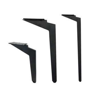 LH-DJ08 Adjustable Knife Shape Metal Furniture Support Legs, Height: 25cm(Matte Black)