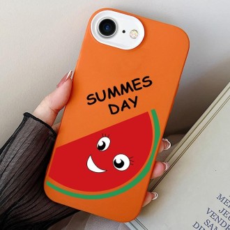 For iPhone 7 / 8 / SE 2022 Watermelon PC Hybrid TPU Phone Case(Orange)