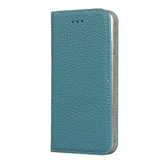 For iPhone SE 2022 / SE 2020 / 8 / 7 Litchi Genuine Leather Phone Case(Sky Blue)