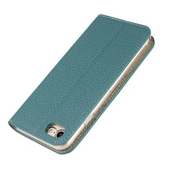 For iPhone SE 2022 / SE 2020 / 8 / 7 Litchi Genuine Leather Phone Case(Sky Blue)