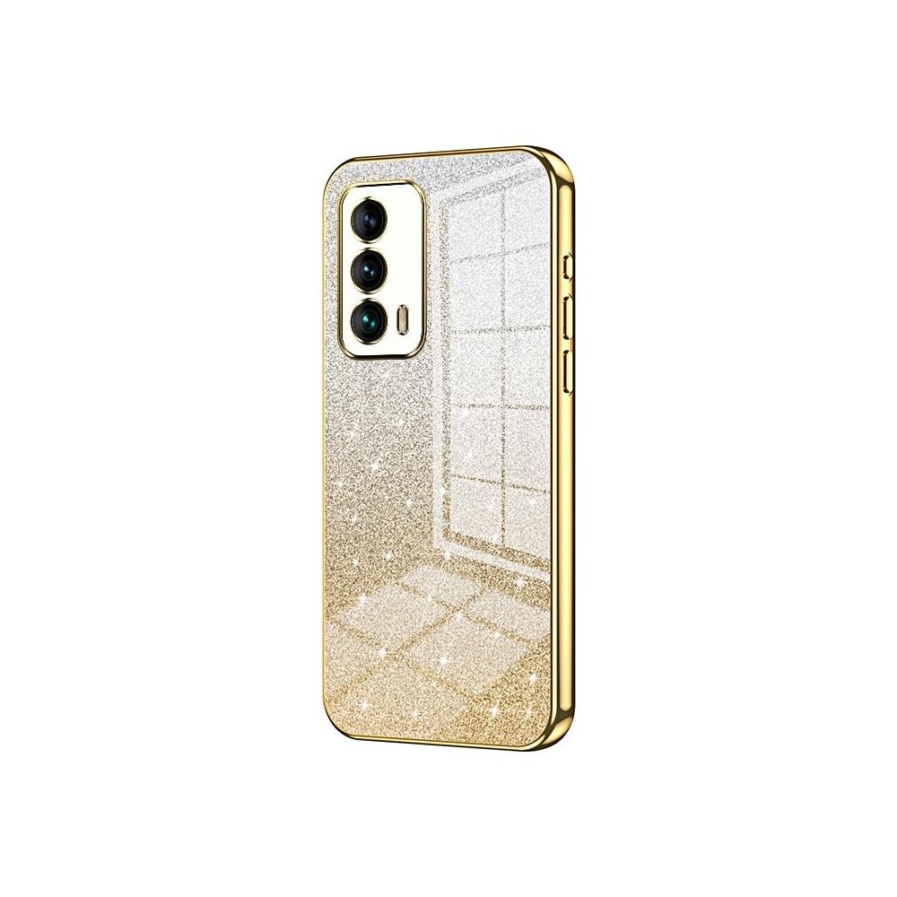 For Meizu 18 / 18s Gradient Glitter Powder Electroplated Phone Case(Gold)