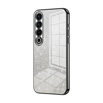 For Meizu 20 Pro Gradient Glitter Powder Electroplated Phone Case(Black)