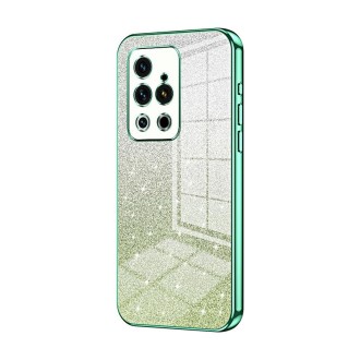 For Meizu 18 Pro / 18s Pro  Gradient Glitter Powder Electroplated Phone Case(Green)