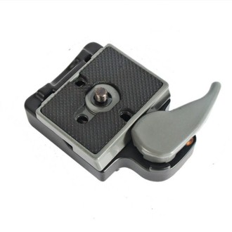 BEXIN Tripod Head Quick Release Plate Holder For Manfrotto 200PL-14(Grey)