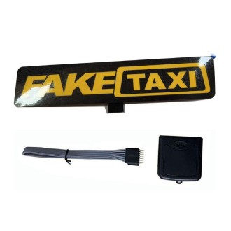 EL Luminous Car Stickers Cold Light Car Stickers Car Luminous Pattern Decoration(Fake Taxi)