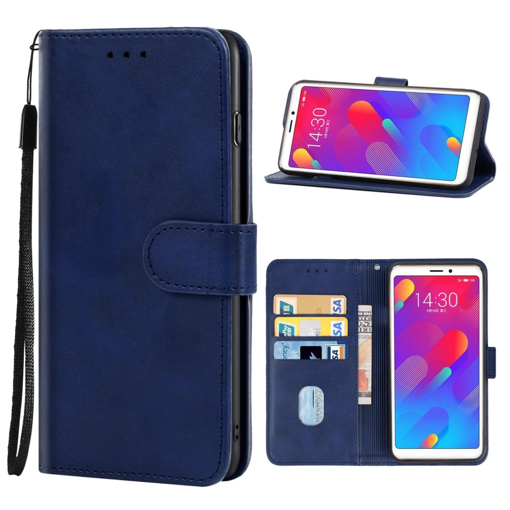 Leather Phone Case For Meizu V8 Pro(Blue)