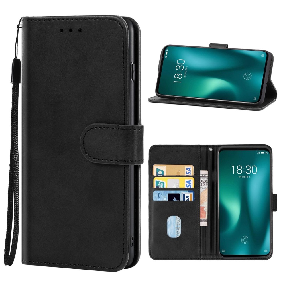 Leather Phone Case For Meizu 16s Pro(Black)