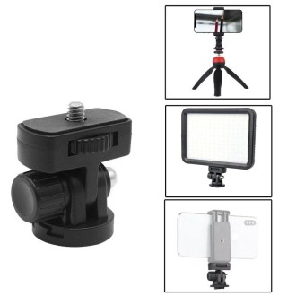 2 PCS 180 Degree Rotating Plastic Ball Head Mount for DSLR Camera Fill Light Tripod