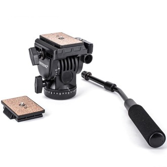 YUNTENG YT-950 Heavy Duty Tripod Action Fluid Drag Head with Quick Mount Plate