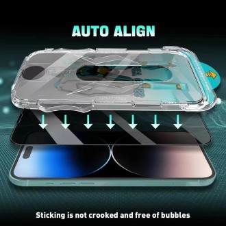 For iPhone 11 Pro Max Easy Install 28 Degree Privacy Armor Tempered Glass Film