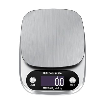 Small Multifunctional Kitchen High Precision Electronic Scale LCD Digital Display Food Scale, Model: 3kg/ 0.1g