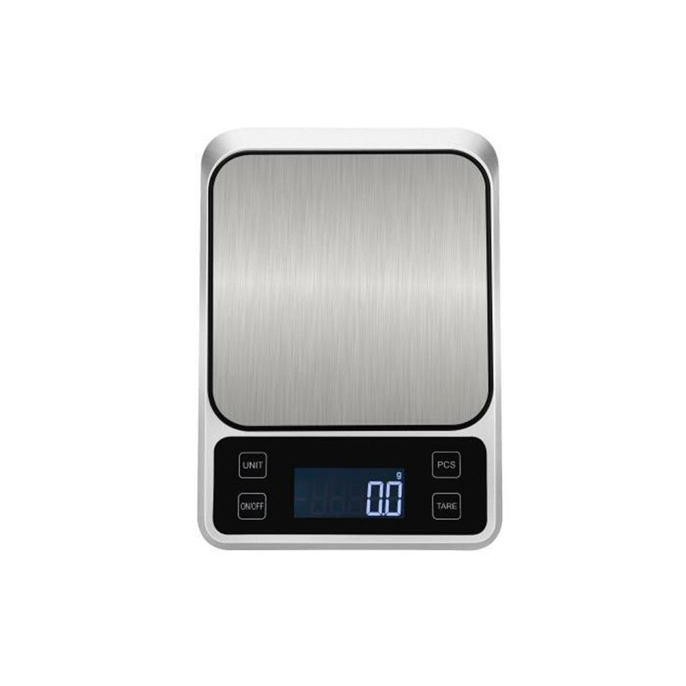 Stainless Steel Food Baking Scale Small Bench Scale Kitchen Electronic Scale English 5kg/1g