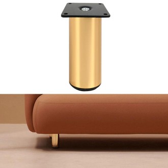 LH-OU050 Thickened Stainless Steel Furniture Support Legs, Height: 8cm(Rose Gold)