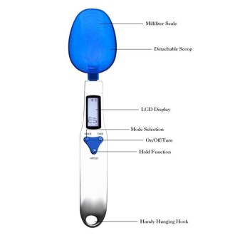 500g / 0.1g Kitchen Scale Electronic Measuring Spoon Scale With Three Spoons