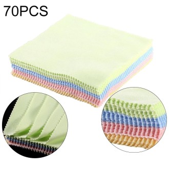 70 PCS Soft Cleaning Cloth for LCD Screen / Glasses/ Mobile Phone Screen