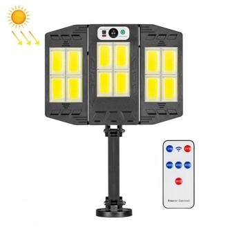 E-SMARTER W796-4 Solar Induction Courtyard Wall Light Smart Outdoor Lamp With Remote Control