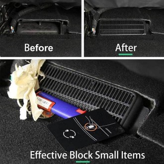 For Tesla Model 3 Buckle Model Protective Cover for Air Outlet Under Car Seat Air Conditioning Air Intake Filter