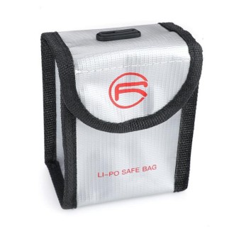 RCSTQ for DJI FPV Combo Battery Li-Po Safe Explosion-proof Storage Bag(Silver)