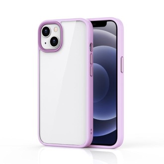 For iPhone 13 Ming Shield Hybrid Frosted Transparent PC + TPU Scratchproof Shockproof Case(Purple)