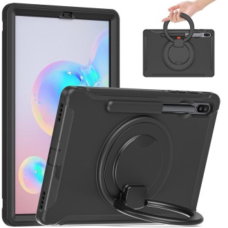 For Samsung Galaxy Tab S6 T860 Shockproof TPU + PC Protective Case with 360 Degree Rotation Foldable Handle Grip Holder & Pen Sl