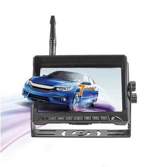 CS12 7 inch IP69K Waterproof Car Digital Wireless Rear-view Monitor, Support Dual-channel Recording / Online Playback