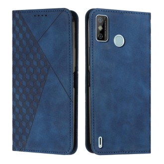 For Tecno Spark Go 2020 & 2021 / 6 Go Diamond Splicing Skin Feel Magnetic Leather Phone Case(Blue)