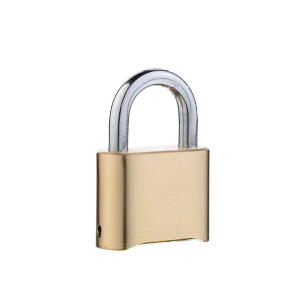 Brass Warehouse Door Logistics 4 Bit Password Lock Bottom Password Wheel Padlock