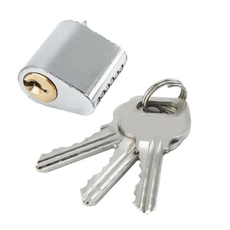 Fire Door Lock Cylinder Door Latch Fittings With Key, Model: Copper Core Non-Interlocking+3 Keys