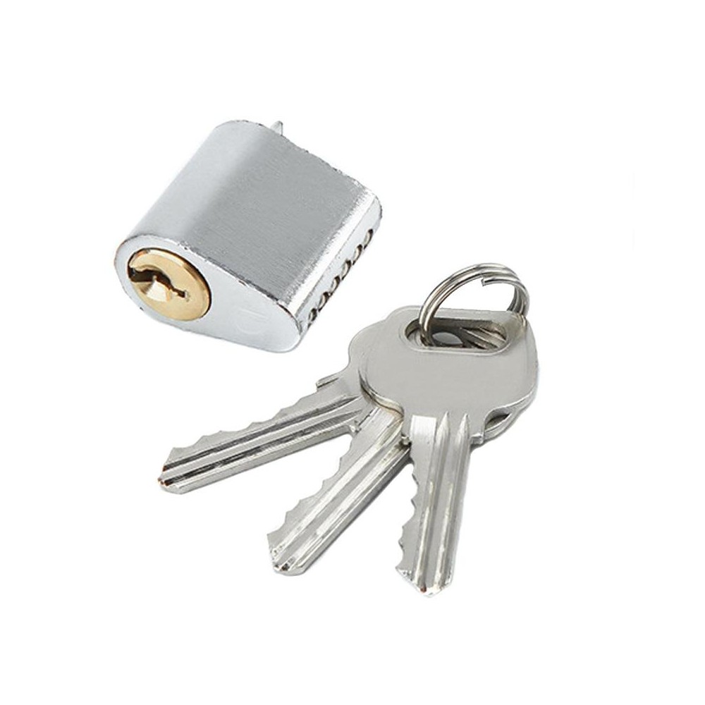 Fire Door Lock Cylinder Door Latch Fittings With Key, Model: Copper Core Non-Interlocking+3 Keys