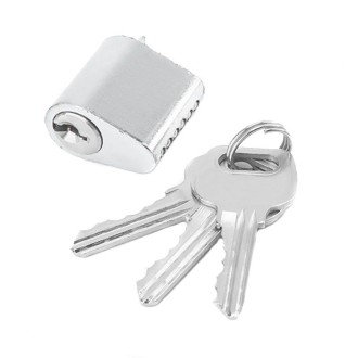 Fire Door Lock Cylinder Door Latch Fittings With Key, Model: Aluminum Core Non-Interlocking+3 Keys